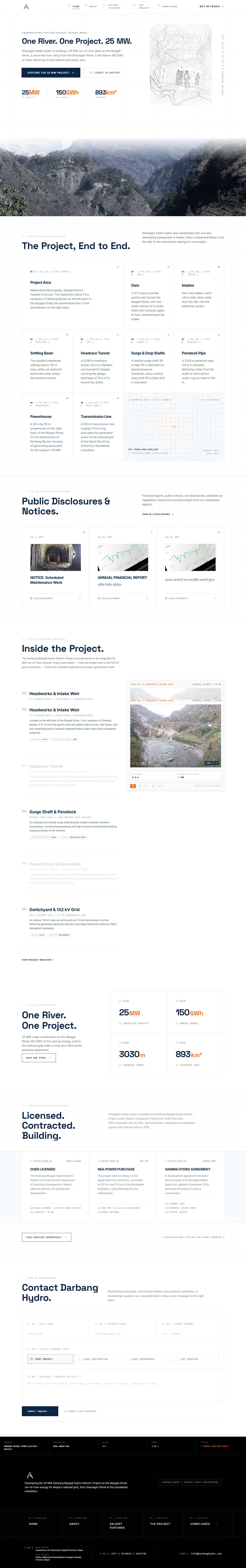 Public Project Landing Page